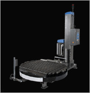 3300-CTA conveyorized turntable automatic turntable system for shrink wrapper and pallet wrapper applications