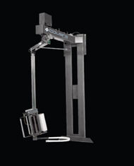 semi-automatic overhead rotary arm pallet wrappers